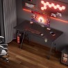 A-Shaped Gaming Desk Carbon-Fiber Gaming Desk-Fixed Breiten für Home Office und Gaming