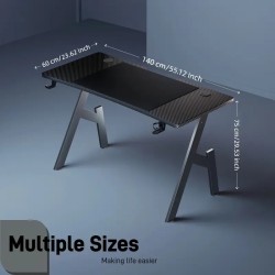 A-Shaped Gaming Desk Carbon-Fiber Gaming Desk-Fixed Breiten für Home Office und Gaming