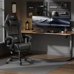 [Gaming Stuhl] Ergonomischer Gaming Stuhl mit Lendenmassage und verstellbarer Kopfstütze
