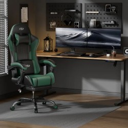 [Gaming Stuhl] Ergonomischer Gaming Stuhl mit Lendenmassage und verstellbarer Kopfstütze