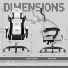 [Gaming Stuhl] Ergonomischer Gaming Stuhl mit Lendenmassage und verstellbarer Kopfstütze