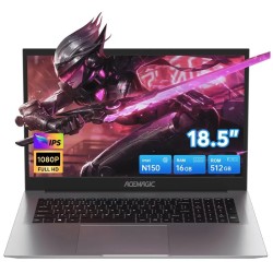 ACEMAGIC 18,5 Zoll Laptop Computer Intel N150 DDR4 16GB SSD 512GB Traditionelle Laptops Computer Tragbare numerische Tastatur