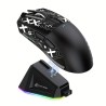 ATTACK SHARK X11 Leichte drahtlose Gaming-Maus mit RGB-Ladebasis, 2.4G/USB-C-Kabel/BT 3-Modus, 22K DPI, PAW3311-Sensor