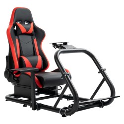 Gazzyt G29 Racing Simulator Cockpit mit Sitz kompatibel mit Thrustmaster/Logitech/Fanatec/PC G25 G27 G920 G923 T300RS