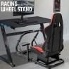 Gazzyt G29 Racing Simulator Cockpit mit Sitz kompatibel mit Thrustmaster/Logitech/Fanatec/PC G25 G27 G920 G923 T300RS