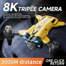 [Faltbare Dual-Kamera-Drohne] Faltbare Drohne mit Dual-HD-Kameras und optischer Flow-Positionierung | Kopfloser Modus, WIFI FPV
