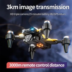 [Faltbare Dual-Kamera-Drohne] Faltbare Drohne mit Dual-HD-Kameras und optischer Flow-Positionierung | Kopfloser Modus, WIFI FPV