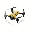 [Faltbare Dual-Kamera-Drohne] Faltbare Drohne mit Dual-HD-Kameras und optischer Flow-Positionierung | Kopfloser Modus, WIFI FPV