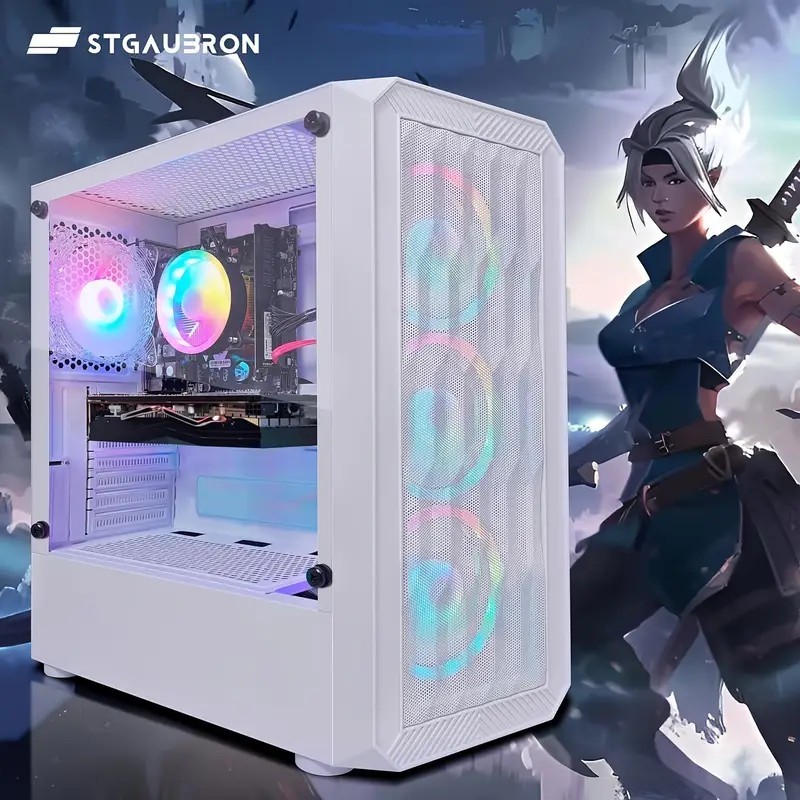 STGAubron Gaming PC, Radeon RX 580 8G GDDR5, Core I5-9400F bis zu 4.1GHz, 16G DDR4 Speicher, 1T SSD STGAubron Gaming PC, Radeon RX 580 8G GDDR5, Core I5-9400F bis zu 4.1GHz, 16G DDR4 Speicher, 1T SSD